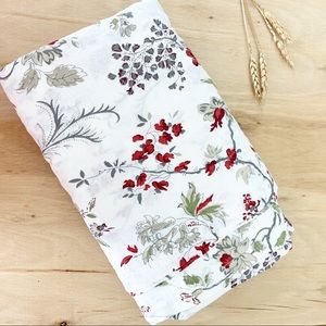 Ikea White Floral Curtain Panels (2)